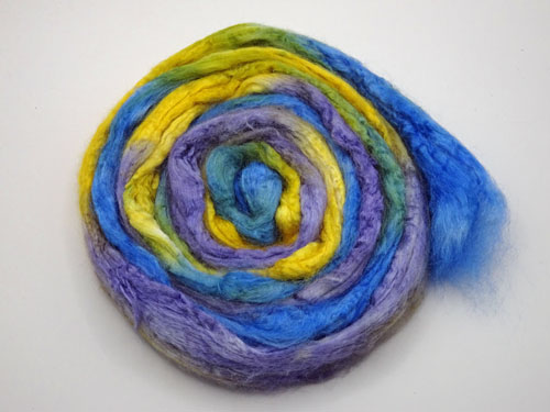 Blue Poppies Tussah Silk-