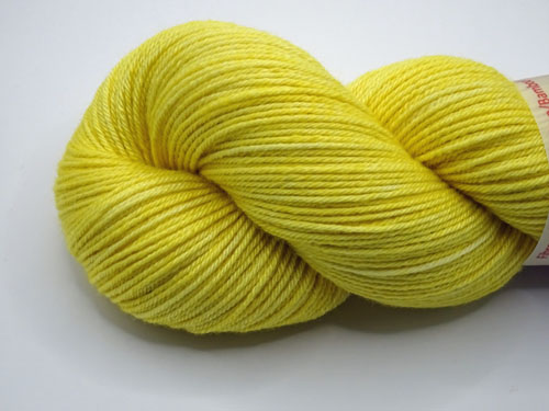 Mellow Yellow Superwash Merino/Bamboo/Silk Sock Yarn-