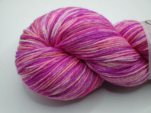 Prettiest Pink Superwash Merino/Bamboo/Silk Sock Yarn-