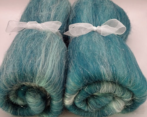 Teal Bling Batts-