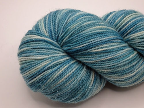 Terrific Teal SW Merino/Nylon/Stellina Sock Yarn-